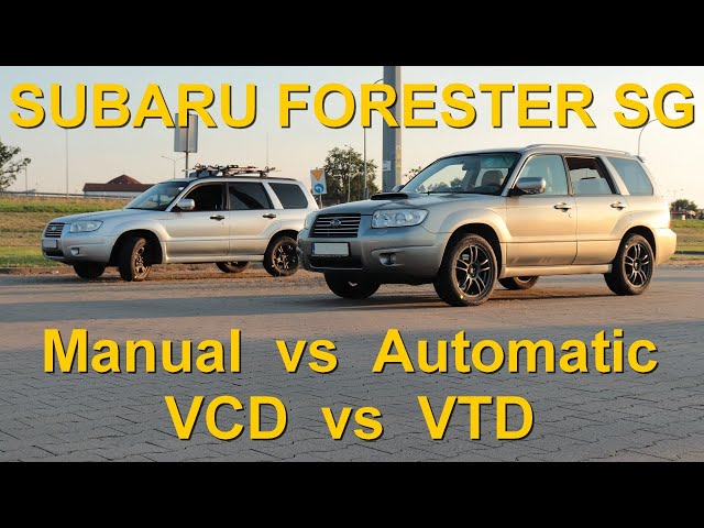 SLIP TEST - Subaru Forester SG - manual vs XT automatic - VCD vs VTD / VDC - @4x4.tests.on.rollers class=