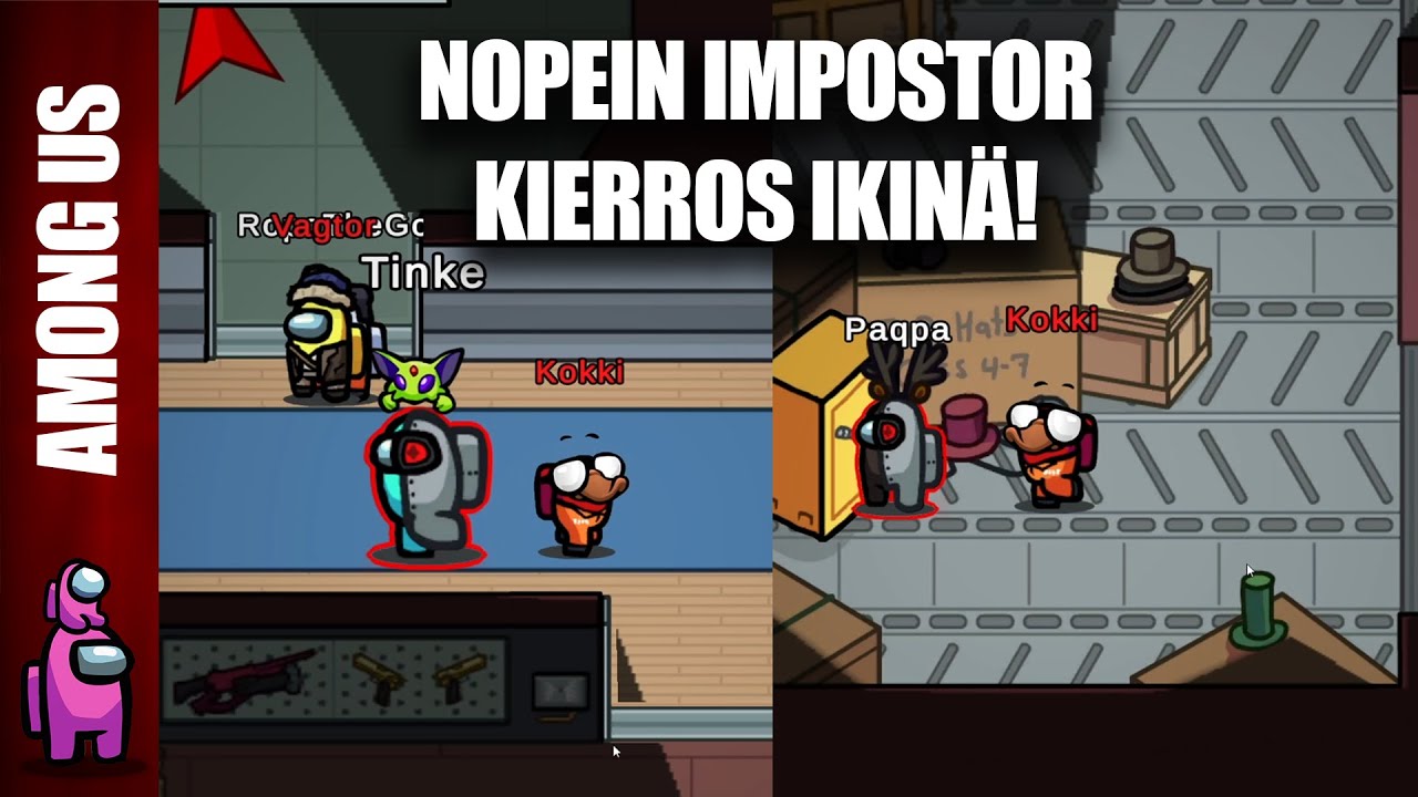 ERITTÄIN NOPEA IMPOSTOR KIERROS! | Modded Among Us w/ Tubettajat