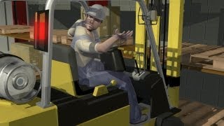 Forklift accidents, logistics industry safety animation, Caema RiteHite | Moko3D