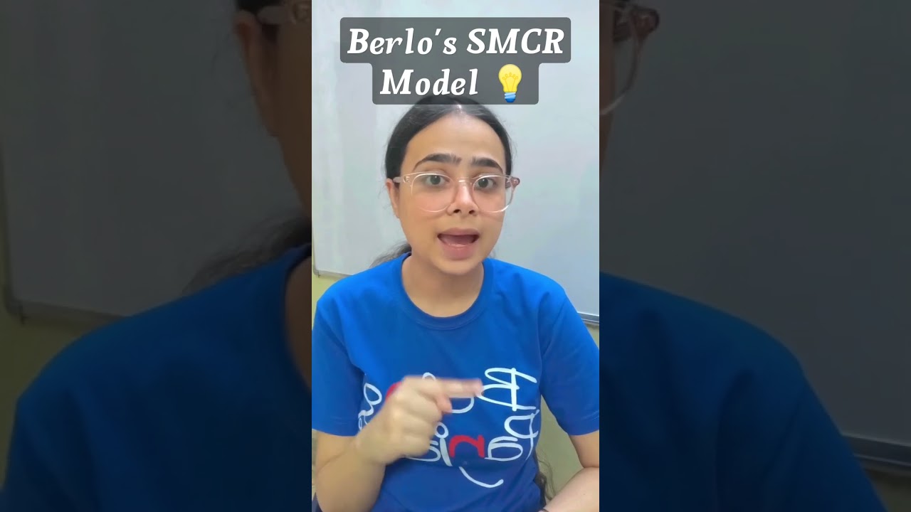 Berlo's SMCR Model | Communication | One Minute Concept | 