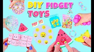 : 10 DIY FIDGET TOYS IDEAS -  Viral TikTok  Fidget Toys Complation - Emoji POP IT Toy and much more!
