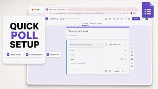 How to Create an Online Voting Poll in Google Forms (Fair Ballot Design)