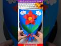 paper Flower 💐Painting #diy #papercraft #origami #ytshorts #trending #shortsfeed #heenacraft_and_art