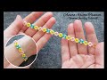 Boncuktan kolay arkadaş bilekliği yapımı. Takı tasarım eğitimi. Beaded bracelet tutorial. DIY