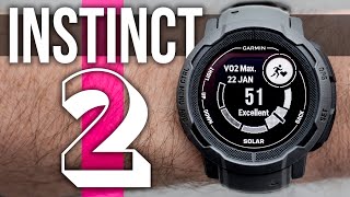 Garmin Instinct 2 InDepth Review  UNLIMITED Battery, Training Tools, Connect IQ and More Sizes!