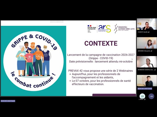 Webinaires Prévention vaccinale : devenez un relais de confiance auprès des seniors