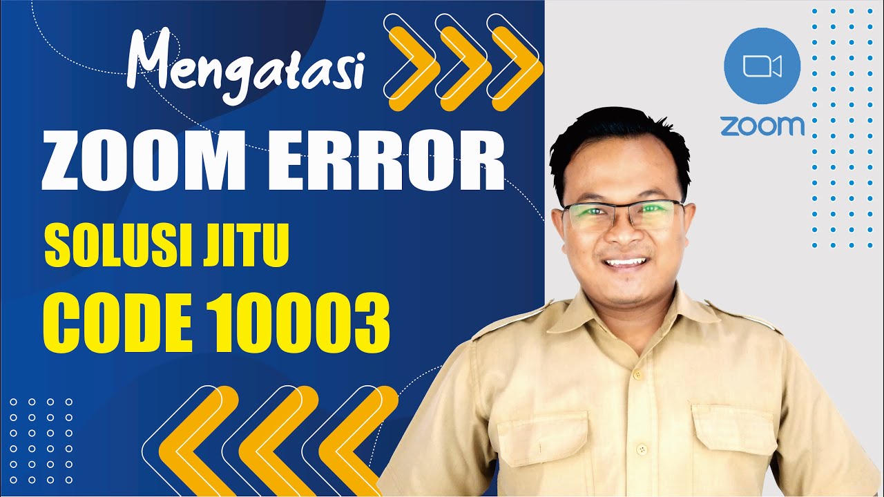MENGATASI ZOOM ERROR 10003 DENGAN CARA JITU