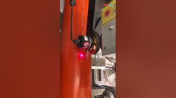 Red MPP Plastic Pipe Printing Solutions By YQC LASER YF30F Fly Laser Printing Machine