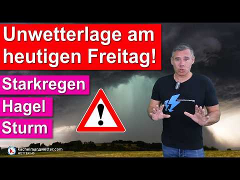 Unwettergefahr durch schwere Gewitter am Freitag