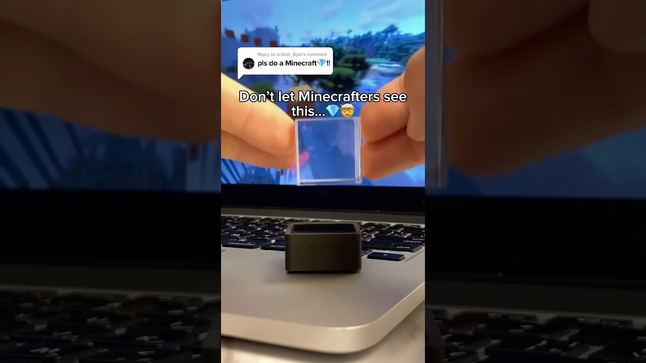 cute mini 3d cube for anime or Minecraft….👾🥹💎