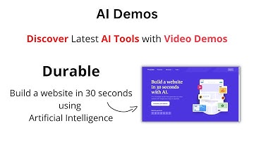 Build a Website in 30 Seconds with Durable