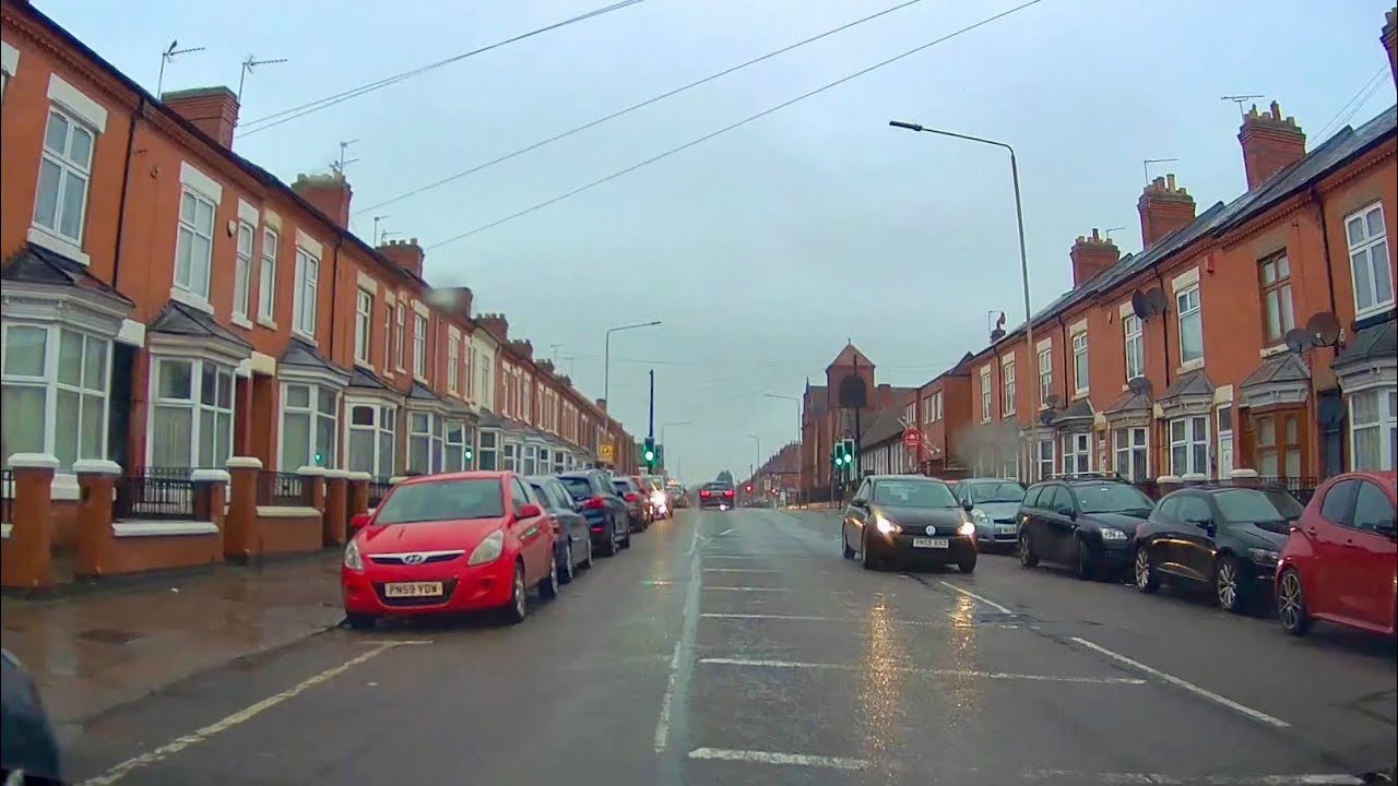 Driving in Leicester, England Barkby Road & Gipsy Lane area 4/12/23