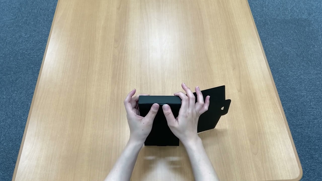 ケース 黒 窓付 220×112×30:化粧箱net【紙箱/小箱/ギフト箱】