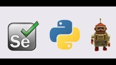 Selenium with Python and Robot framework Demo session Day 2