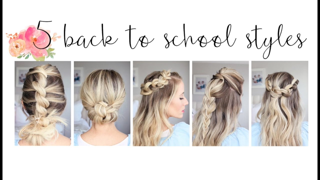 5 Easy Back to School Hairstyles Cute Girls Hairstyles YouTube 5 Easy Back to School Hairstyles Cute Girls Hairstyles YouTube