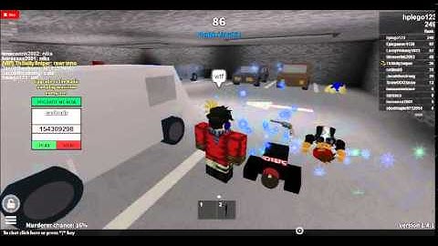 Roblox:Twisted Murderer Music ID and Laser Knife \o/