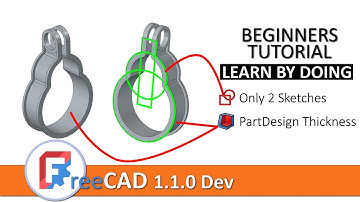 FreeCAD 1.1.0 beginners tutorial: Multiple extrusions & thickness tool