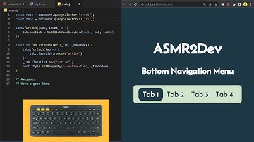 ASMR Programming - Bottom Navigation Menu - No Talking