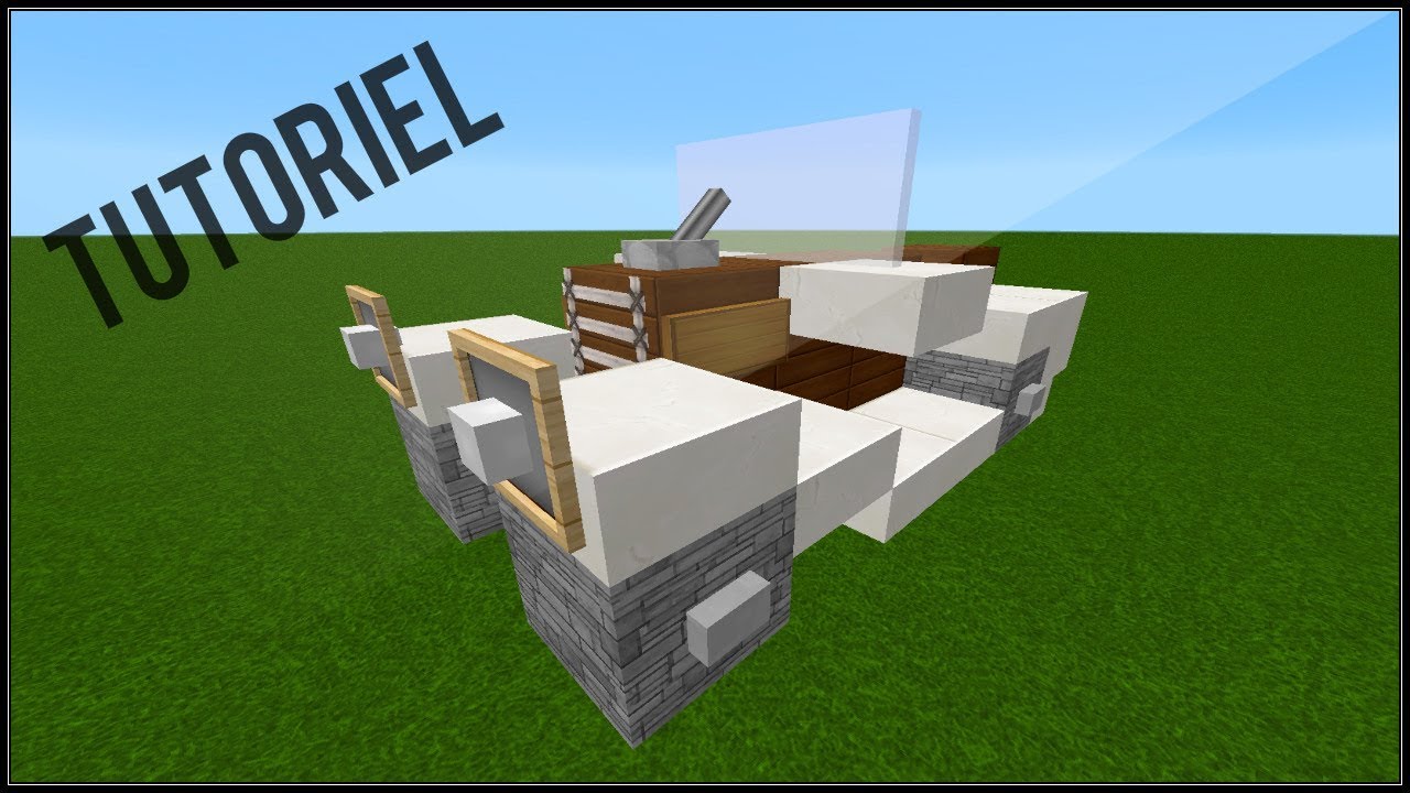 Minecraft tuto - Comment faire une belle voiture - YouTube