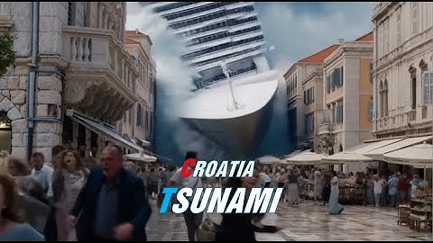 Mega Tsunami 2025 Hits Croatia | Giant Ships Crashed Into the City | Tsunami Movie
