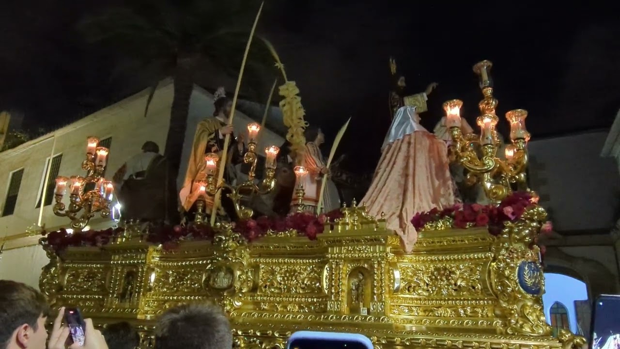 SEMANA SANTA JEREZ 2025. Domingo de Ramos.Borriquita de recogida con Al Compás de Tu Andar,Despojado