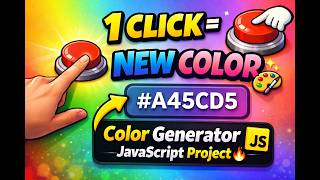 Change Background Color in 1 Click 🎨 | HTML CSS JavaScript