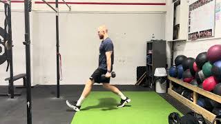 DB Pendulum Lunge