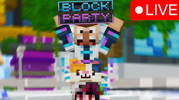 *LIVE* PLAYING The Hive NEW UPDATE Block Party UNTIL I WIN (New Gamemode)