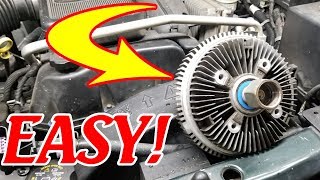 HOW TO REPLACE A FAN CLUTCH - THE EASY WAY Trailblazer