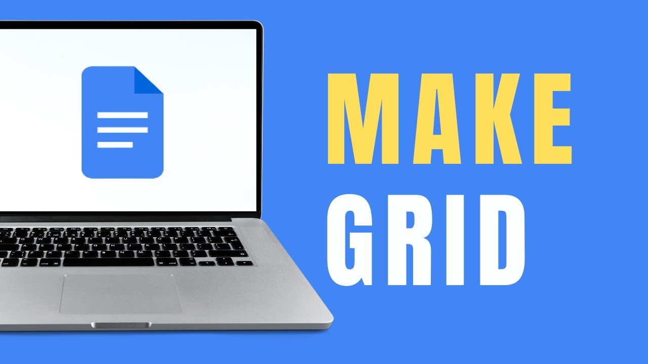 How to Make a Grid on Google Docs - YouTube