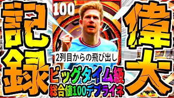 ビッグタイム級総合値100デブライネが2列目からの飛び出しに変貌しました EFootball2023アプリ イーフト 