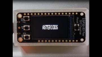 External display with Adafruit TFT - Playing Asteriods