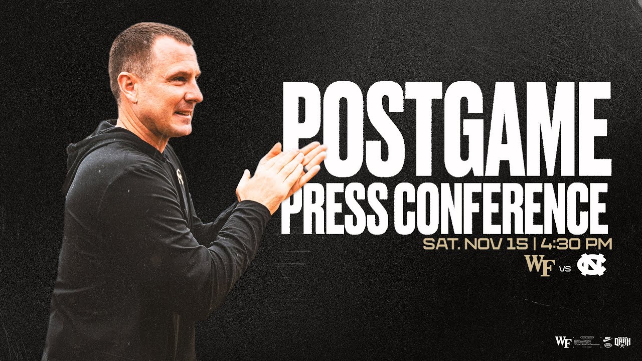 Jake Dickert Press Conference vs. North Carolina (Nov. 15, 2025)
