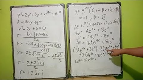 (Part 3) Examples on 2nd Order Non-Homogeneous Linear Differential Equations -Containing "e"
