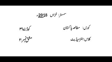 AIOU 317-2 PAKSTUDY SOLVED ASSIGNMENT AUTUMN 2018