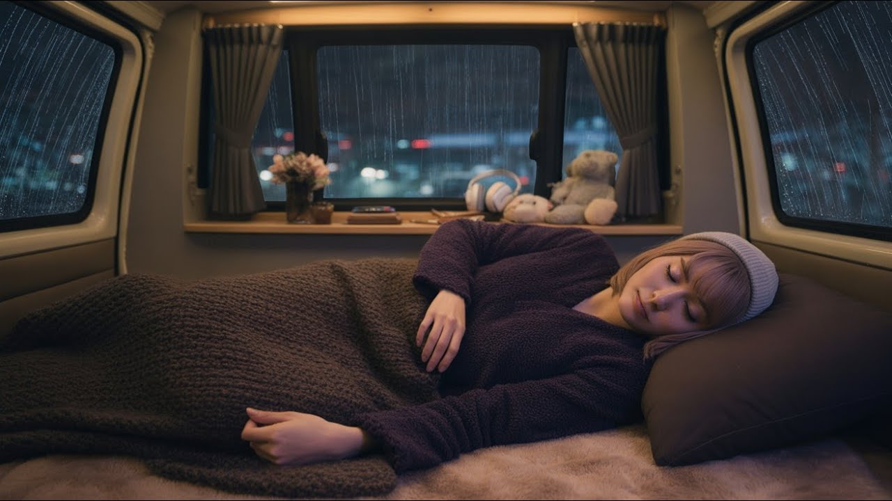 Midnight Rain in a Still Car – Just Breathe and Listen 🌙