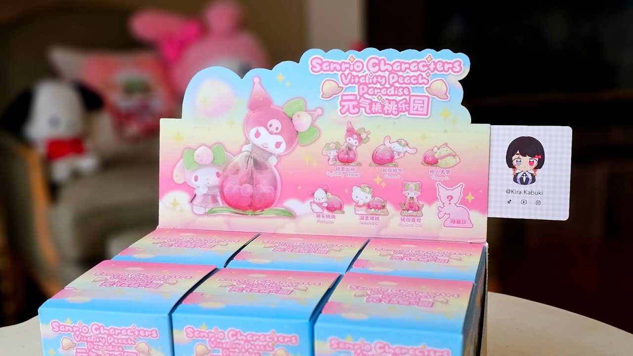 🍑 Sanrio Characters: Vitality Peach Paradise blindbox CASE! - YouTube