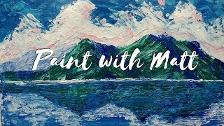 Tranquil Sea Time Lapse With Soft Piano - Paint With Matt screenshot 4