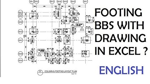 05-BBS OF FOOTING 2--FOOTING CALCULATIONS WITH DRAWING IN MS EXCEL ? (ENGLISH)