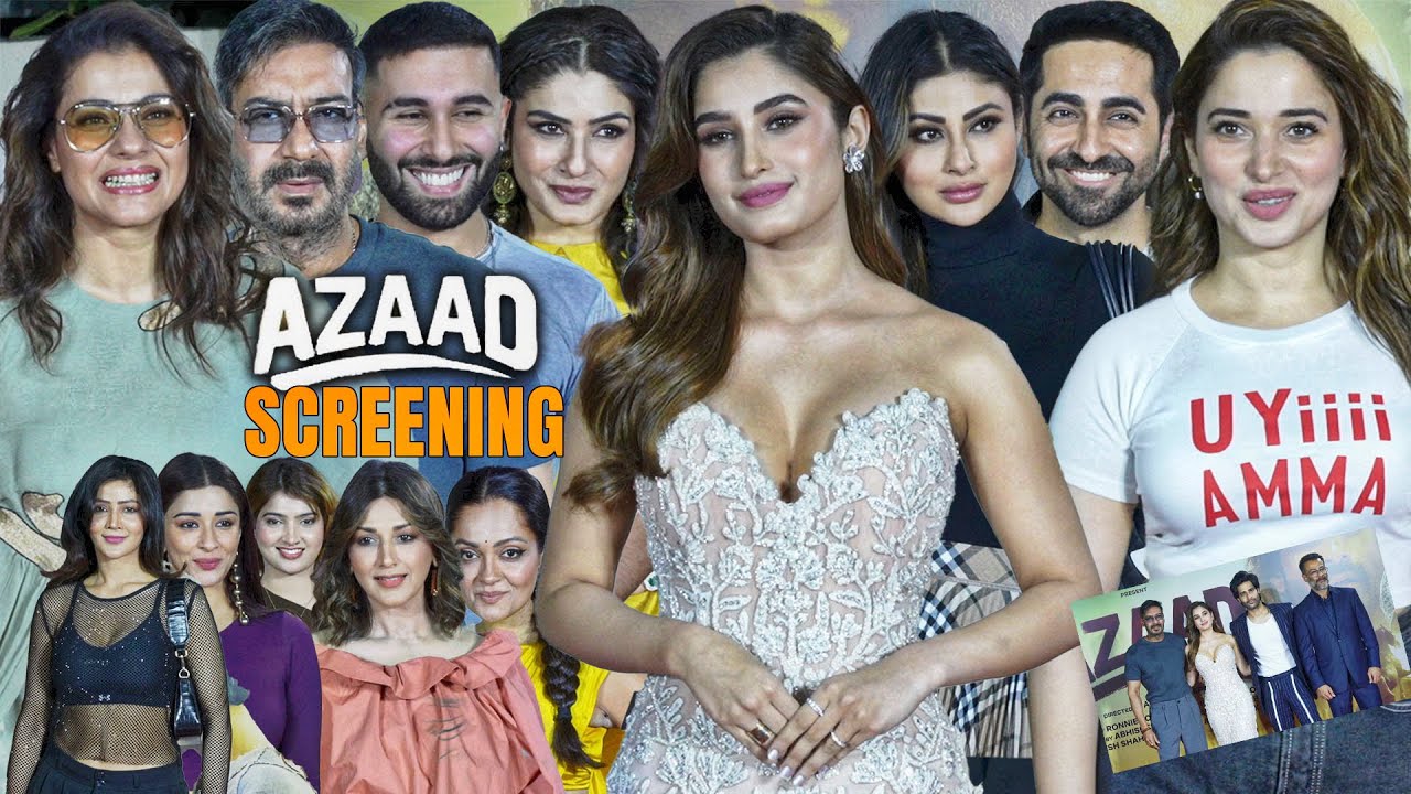 Celebrities Attend Special Screening Of Azaad | Ajay, Rasha , Kajol,Tamannaah Bhatia ,Raveena Tandon