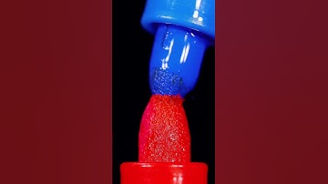 Blue marker vs Red Marker Closeup #slowmotion #macro #closeup #asmr