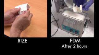 Famous Rize vs. FDM Post-Processing Comparison Profile