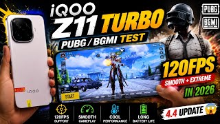 iQOO Z11 Turbo PUBG/BGMI Test 2026 🔥 120FPS Ultra Graphics + Battery Drain Test