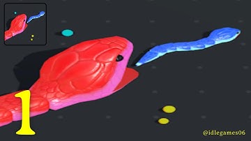 Snake Clash - Gameplay Walkthrough Part 1 - (iOS, Android)