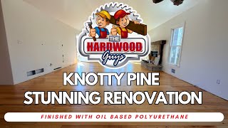 Old Pine Floors Transformed: Thick Oil-Based Urethane Magic by The Hardwood Guys in Woodstock, Ga
