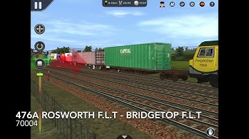 A class 66+70 hauling intermodal trains - Trainz 2