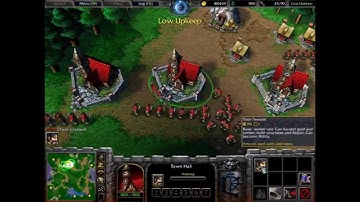 Warcraft III with cheats in a nutshell