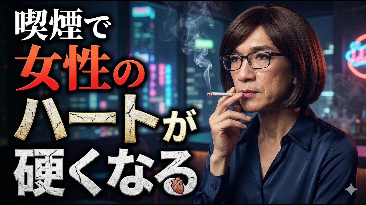 【喫煙】で女性の心臓が硬くなる。「心臓が硬い」ことは心不全のリスクになります！
