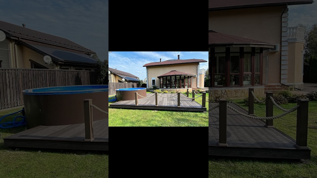 Устройство терассы у бассейна! 