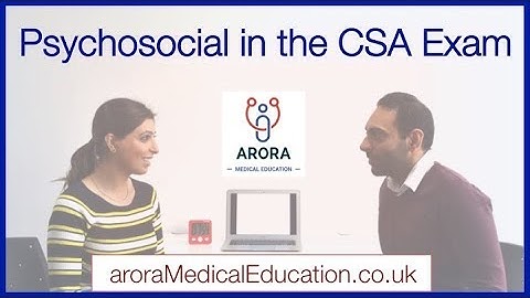 How to tackle PSYCHOSOCIAL in the CSA Exam